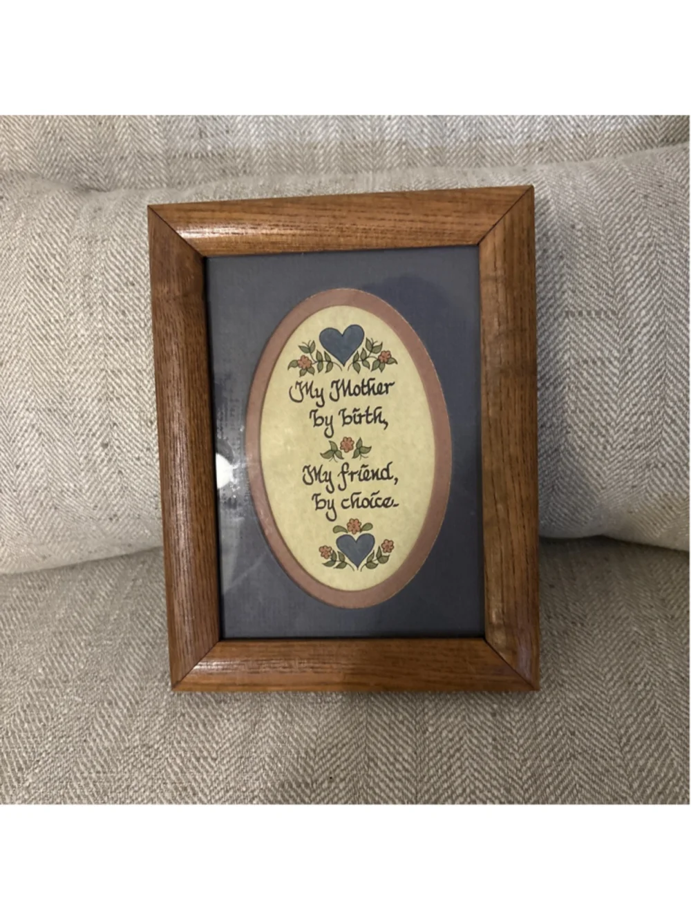 Framed Sentimental Piece Mother Country Decor 6.5”x8.5”